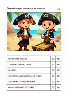 Vista previa - Hojas de trabajo - Cuaderno de comprensión lectora 3. Piratas - página 3