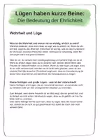 Vorschau - Arbeitsblätter - Ethik in der Grundschule: Wahrheit und Lüge - Seite 2