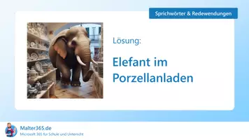 Vorschau - Präsentationen/Tafelbilder - Sprichwörter und Redewendungen: Bilderrätsel mit KI - Seite 2