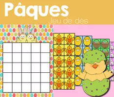 Aperçu - Jeux - Pâques - Jeu de dés - Maternelle - Page de couverture