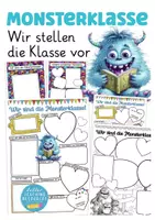 Vorschau - Arbeitsblätter - Monsterklasse vorstellen Deutsch Grundschule - Deckblatt