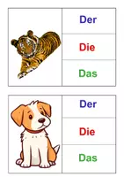 Vorschau - Bildkarten - bestimmter Artikel Tiere Bidlkarten/ klammerkarten - Seite 3