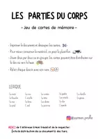 Vista previa - Juegos / Gamificación - Les parties du corps (2) - Portada