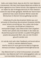 Vorschau - Spiele - Legesterne zum Thema Schule (DaZ, Anfangsunterricht) - Seite 1