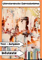 Vorschau - Arbeitsblätter - Expressionismus Literatur: Autoren, Werke, Merkmale - Deckblatt