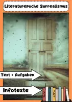 Vorschau - Arbeitsblätter - Surrealismus Literatur: Autoren, Werke, Merkmale - Deckblatt