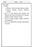 Vorschau - Arbeitsblätter - Arbeitsblatt: Pluralbildung für Deutsch-Anfänger - Seite 3