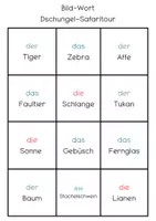 Vorschau - Spiele - Bild-Wort Merk es dir Dschungel Safaritour - Seite 3