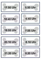 Vorschau - Stationenlernen - Zwillinge finden Uhrzeit Stunden Minuten Mathe 2. Klasse 3. Klasse - Seite 2