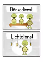 Vorschau - Bildkarten - Schildkrötenklasse | Klassendienste - Seite 2