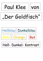 Vorschau - Stundenentwürfe - Hell-Dunkel-Kontrast Paul Klee - Der Goldfisch - Unterrichtsstunde Referendariat - Deckblatt
