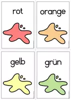 Vorschau - Präsentationen/Tafelbilder - Flashkarten/Wort- und Bildkarten zum Thema “Farben” (DaZ) - Seite 2