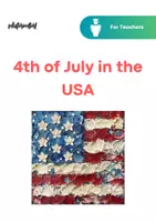 Vorschau - Unterrichtsreihen - 4th of July in the United States of America (USA) - English Lession (Independence Day) - Deckblatt