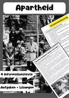 Vorschau - Arbeitsblätter - Apartheid: Geschichte, Widerstand, Ende - Deckblatt