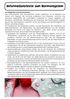Vorschau - Arbeitsblätter - Hormonsystem: Funktionen, Regulation und Hormone im Überblick - Seite 1