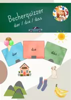 Vorschau - Fördermaterial/Inklusion - der die das - Quizkarten - Deckblatt