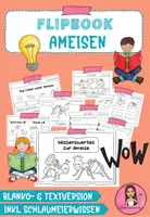 Vorschau - Arbeitsblätter - Materialpaket: Flipbook und Wissenskartei " Die Ameise" - Deckblatt
