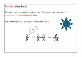 Vorschau - Arbeitsblätter - Eine Übung zum Bruchrechnen - Seite 1