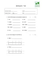 Vorschau - Arbeitsblätter - Malkreuz Test - Multiplikation und Division 4./5. Klasse - Seite 1