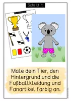 Vorschau - Mal- und Bastelvorlagen - Kunstprojekt: WM 2026 der Tiere - Kunstidee, Fußball, WM2026 - Seite 1