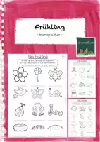 Vorschau - Arbeitsblätter - Frühling: Wortspeicher (DaZ/DaF) - Deckblatt