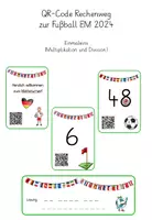 Vorschau - Stundenentwürfe - QR Code Rechenweg Einmaleins mit Division - Deckblatt