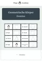 Vorschau - Spiele - Geometrische Körper - Domino - Deckblatt