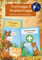 Vorschau - Mal- und Bastelvorlagen - Fuchsklasse - Postmappe und Krankenpappe - Deckblatt