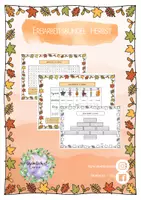 Vorschau - Arbeitsblätter - Herbstliches Freiarbeitsbündel Deutsch (3. + 4. Klasse) - Deckblatt