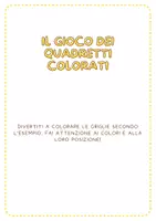 anteprima - Giochi - IL GIOCO DEI QUADRATINI COLORATI - Pagina di copertina