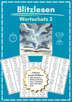 Vorschau - Arbeitsblätter - Blitzlesen - Wortschatz 2 - Deckblatt