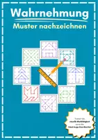 Vorschau - Arbeitsblätter - Wahrnehmungstraining: Muster nachzeichnen - Deckblatt