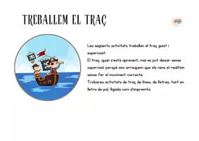 Vista previa - Hojas de trabajo - Passa un estiu pirata. Educació infantil. Grafomotricitat - página 1