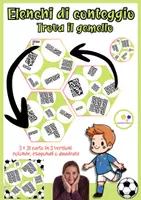 anteprima - Flashcard - Fogli di conteggio | Trova il gioco dei gemelli | Calcio - Pagina di copertina