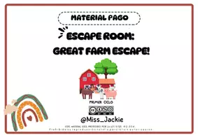 Vista previa - Unidades / Secuencias / Situaciones de Aprendizaje - Escape room Great farm escape - Portada