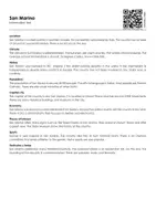 Vorschau - Arbeitsblätter - San Marino (Infotext and Exercises) - Deckblatt