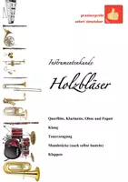 Vorschau - Arbeitsblätter - Holzblasinstrumente - Deckblatt