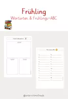 Vorschau - Arbeitsblätter - Materialpaket Wörter Jahreszeiten - Seite 1