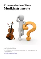 Vorschau - Spiele - Kreuzworträtsel zu: Musikinstrumente - Deckblatt