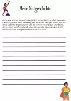 Vorschau - Arbeitsblätter - 10 verschiedene Mutgeschichtsanfänge 🌳✨ und Formulierungshilfen 📝🌟 - Seite 3