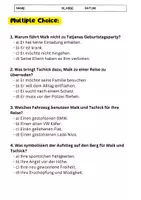 Vorschau - Arbeitsblätter - Tschick Jugendbuch: Arbeitsblätter, Lückentext und Übungen - Seite 3