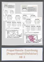 Vorschau - Arbeitsblätter - Zuordnung AB 2 - proportionale Zuordnung i - Deckblatt