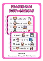 Vista previa - Tarjetas / Manipulativos - Frases con pictogramas - página 1