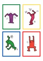 anteprima - Flashcard - Flashcards con omini di Keith Haring - Pagina 1