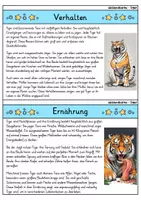 Vorschau - Arbeitsblätter - Tiger MEGABUNDLE - Wissenskartei, Lückentext, Steckbrief, Suchsel - Seite 3