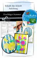 Vorschau - Mal- und Bastelvorlagen - Fruchtiger Sommer: Schritt-für-Schritt Anleitung - Deckblatt