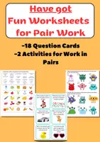 Vorschau - Arbeitsblätter - Have/Has Got Fun Activities for A1-A2 English Students - Deckblatt