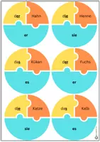 Vorschau - Spiele - Puzzle Personalpronomen zum Üben - Seite 1