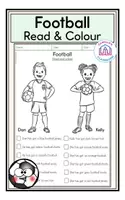 Vista previa - Hojas de trabajo - Football - Read & Colour - Portada