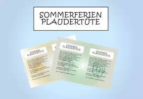 Vorschau - Anderer Materialtyp - Plaudertüte für die Sommerferien - Deckblatt